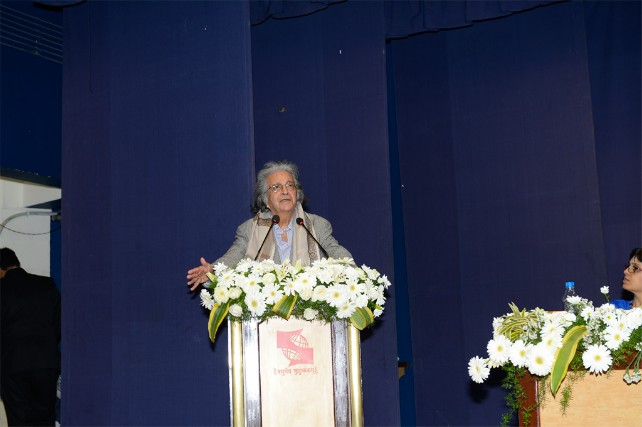 Prof. Aradhana Nair on the dias